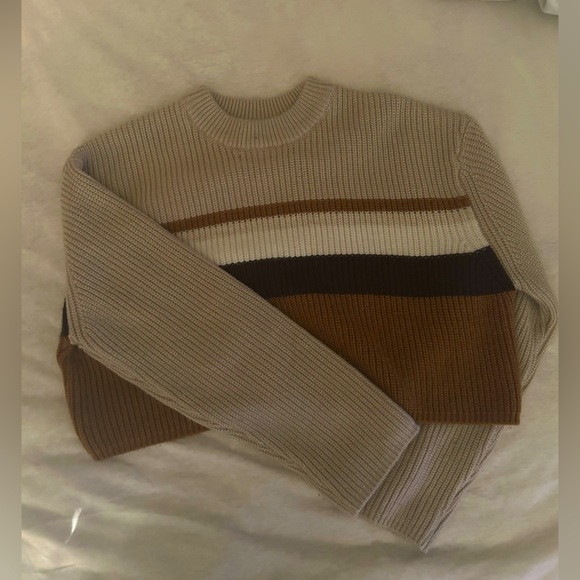 Cropped knit fall sweater - Picture 1 of 1